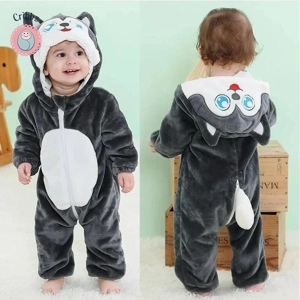 Baby Stitch Hooded Jumpsuit Pajamas