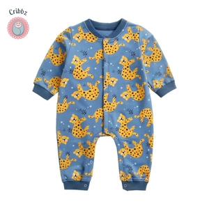 Cute Cartoon Baby Rompers for Winter