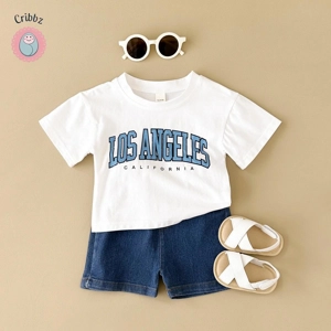 Summer Toddler Letter Print Outfit