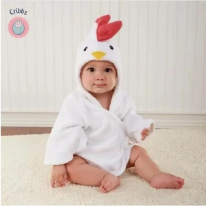 Cute Cotton Infant Bathrobe for Babies