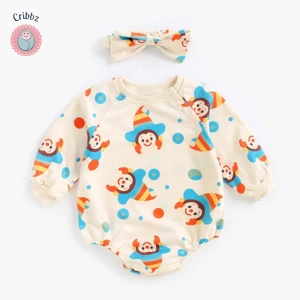 Cute Baby Halloween Bodysuits with Headband