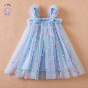 Summer Starry Moon Beach Dress for Girls