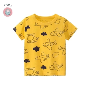 Cartoon Car Print Kids T-Shirt