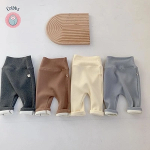 High Waist Fleece Thermal Baby Leggings