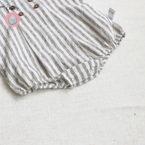 Breathable Striped Baby Bodysuit Jumpsuit
