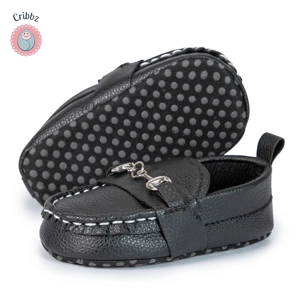 Vintage Leather Multicolor Baby Moccasins