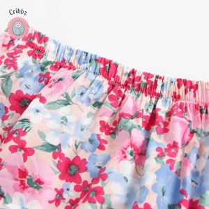 Floral Sleeveless Baby Girls Summer Set