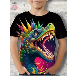 3D Dinosaur Print Kids T-Shirt