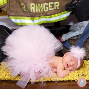 Newborn Tulle Tutu Skirt and Headband Set