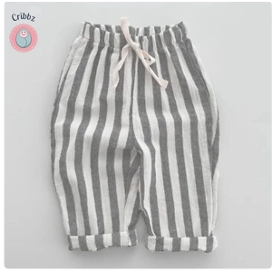 Vintage Stripe Cotton Pants for Kids