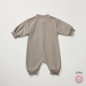 Soft Ribbed Newborn Baby Autumn Romper