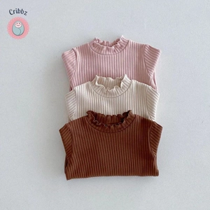 Cute Autumn Knit Undershirt for Kids