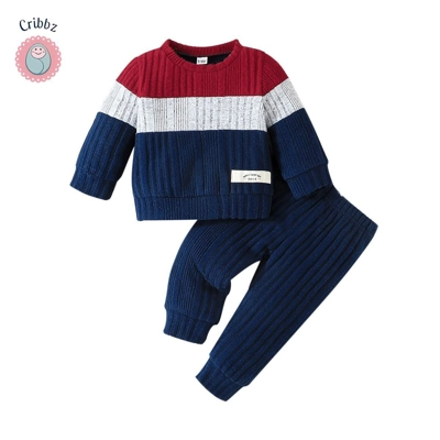 Cozy Long Sleeve Baby Sweater and Pants Set title=