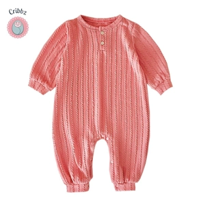 Soft Warm Knitted Baby Girls Romper