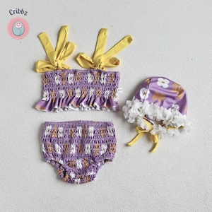 Floral Infant One-Piece Swimwear Set