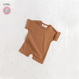 Baby Boy Summer Ribbed Romper Jumpsuit
