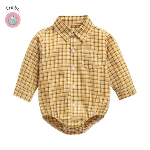 Casual Cotton Long Sleeve Baby Bodysuit