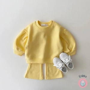 Baby Hoodie and Flare Pants Set