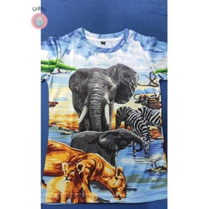 Dinosaur Print Summer T-Shirts for Kids