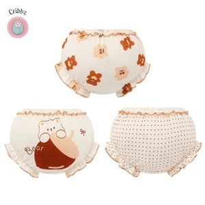 Cotton Bow Underpants for Baby Girls