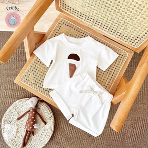 Summer Ice Cream Print Baby Outfit Set