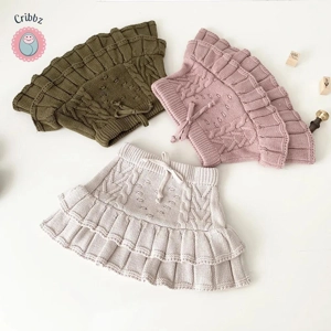 Winter Knitting Skirt for Girls