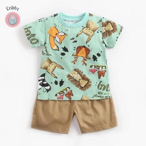 Cartoon Summer Baby Clothing Set