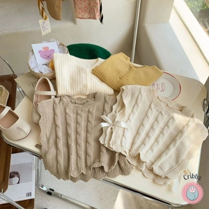 Girls Knitted Sleeveless Vest 1-7 Years