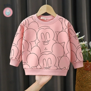 Disney Mickey Long Sleeve Pullover Sweatshirt