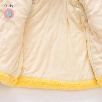 Cute Winter Bear Fleece Coat for Kids title=