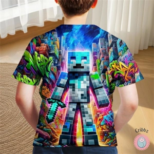 Boys Fashion Cartoon Adventure T-Shirt