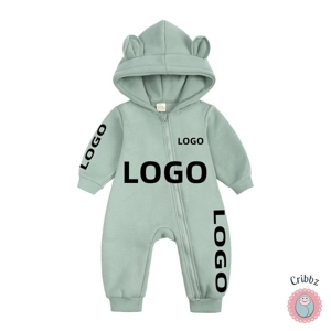 Newborn Bear Hoodie Jumpsuit Outfit