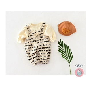 Baby Striped Romper Jumpsuit Set