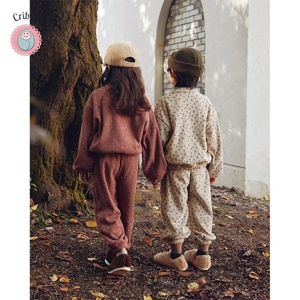 Cozy Waffle Knit Kids Hoodie Outfit Set