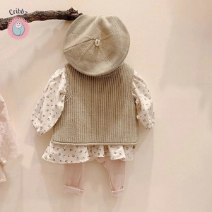 Baby Girls and Boys Knit Sleeveless Sweater Vest