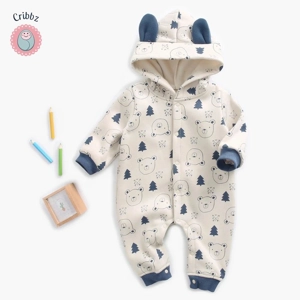 Winter Baby Boys Animal Jumpsuit Romper