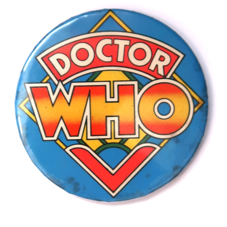 1980s Doctor Who Logo Badge