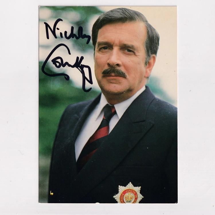 Nicholas Courtney Signed The..