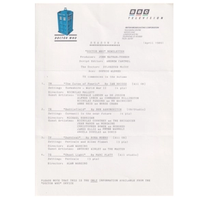 BBC TV Doctor Who ..