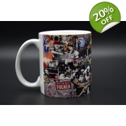 Banksy Mixed Art Custom Printed Coffee Mug - Street Art Meets Morning Brew