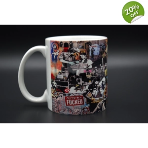 Banksy Mixed Art Custom Printed Coffee Mug - Street Art Me..