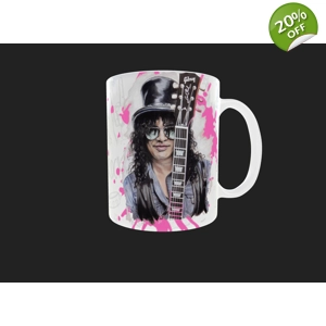 Hard Rock 11oz Coffee Mug with Slash - Legendary Guitar Hero