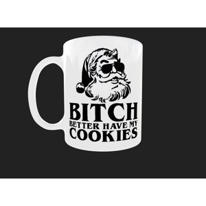 Custom Printed Christmas Mug - Santa with a Humorous Twist