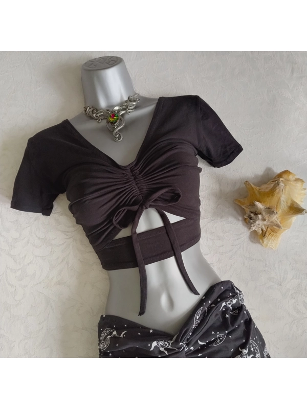 Lorelei Crop Top Black