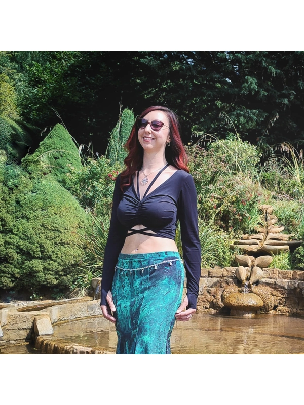 Melusine Black Harness Top