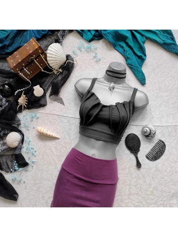 La Sirena Crop Top Black