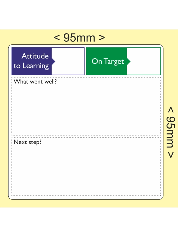 95x95mm Next Step Stickers Printed self adhesive labels - 1000 Labels per roll
