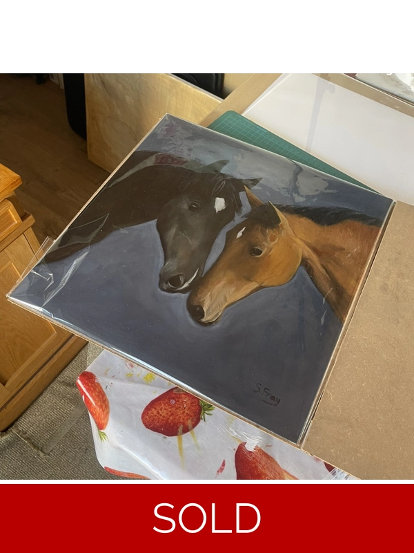 Horse kiss 50 x 50cm