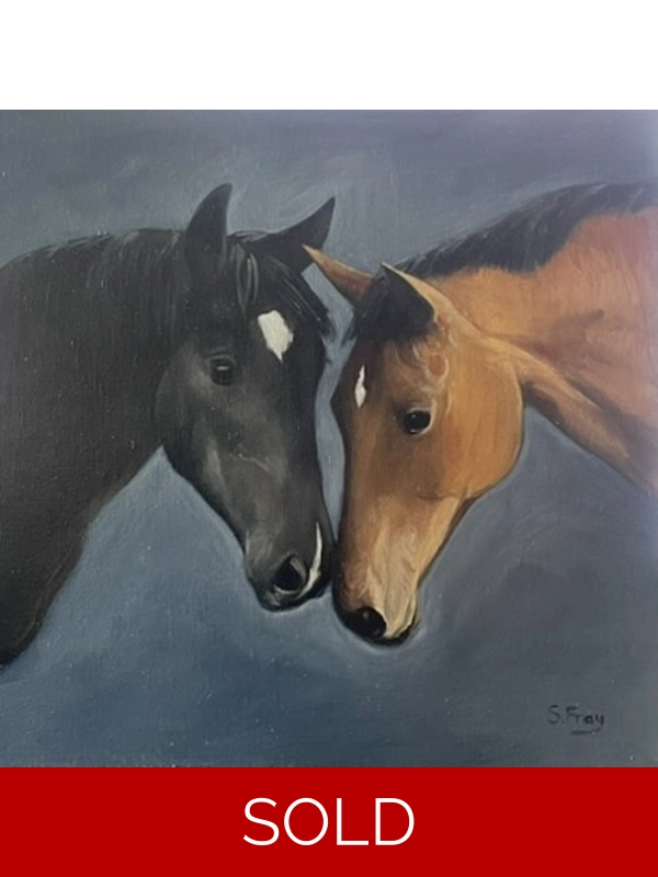 Horse kiss 50 x 50cm