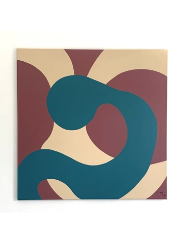 Fluid connections. 92 x 92cm